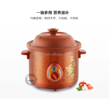 Home Clay Ceramic Aluminum PP Plastic Electric Slow Cooker